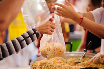 Feeding helps eliminate the hunger of many people.