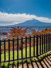 Fuji mountain view from Chureito Pagoda