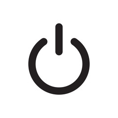 Power button vector icon