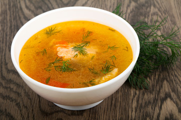 Salmon soup