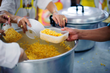 Feeding the Poor and Hungry in social : free food for poor and homeless people