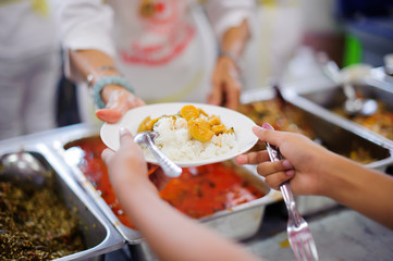 Feeding the Poor and Hungry in social : free food for poor and homeless people