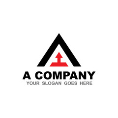 A letter logo design vector template