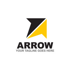Arrow logo design vector template