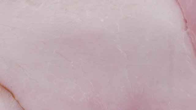 Sliced meat pieces, bacon, cold boiled pork, balyk