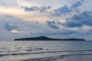 Fototapeta premium View of desert island in Koh Ta Kiev Island, Sihanoukville, Cambodia