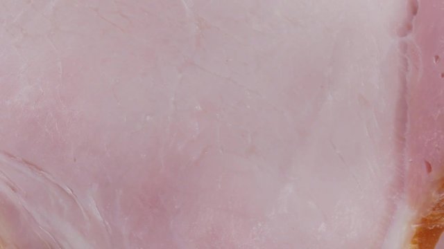 Sliced meat pieces, bacon, cold boiled pork, balyk