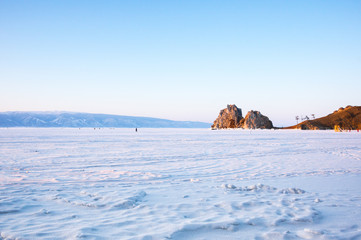 Cape Burkhan on Olkhon Island at Baikal Lake