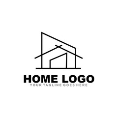 Fototapeta premium Home logo design vector template
