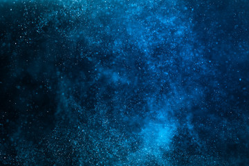 Obraz na płótnie Canvas Abstract Blue bokeh defocus glitter blur background.