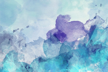 Purple abstract watercolor background