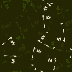 Forest camouflage of various shades of green and white colors