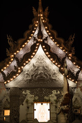 Huai Pla Kung Temple Chiang Rai province Is a temple that is distinguished by having a nine-story pagoda That the villagers respect and believe that if anyone has visited it will be with heaven