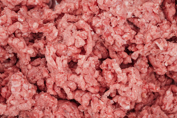 Raw minced meat background texture