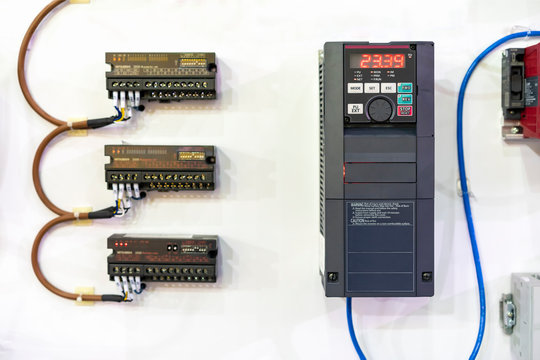 Advance Universal Automatic Inverter For Electric Current Vector Or Vfd  High Performance And Accuracy Control & Supply For Communication Remote System Industrial On White Wall