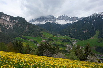 Plakat Beautiful mountains of the Dolomites