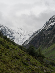 Valley view cloudy day
