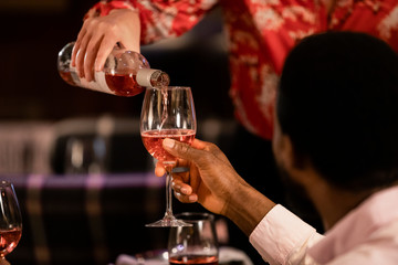 Pouring a Glass of Wine