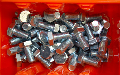 hex bolts in box