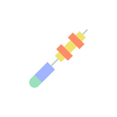 Kitchen, brochette icon. Element of kitchen accessories color icon. Premium quality graphic design icon. Signs and symbols collection icon for websites, web design, mobile app