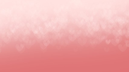 Pink and Red heart background in valentine's day