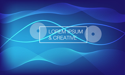 Minimal geometric background. Gradient shapes composition. Eps10 vector