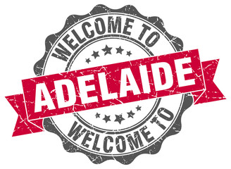 Obraz premium Adelaide round ribbon seal