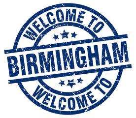 welcome to Birmingham blue stamp