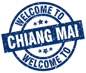 welcome to Chiang mai blue stamp