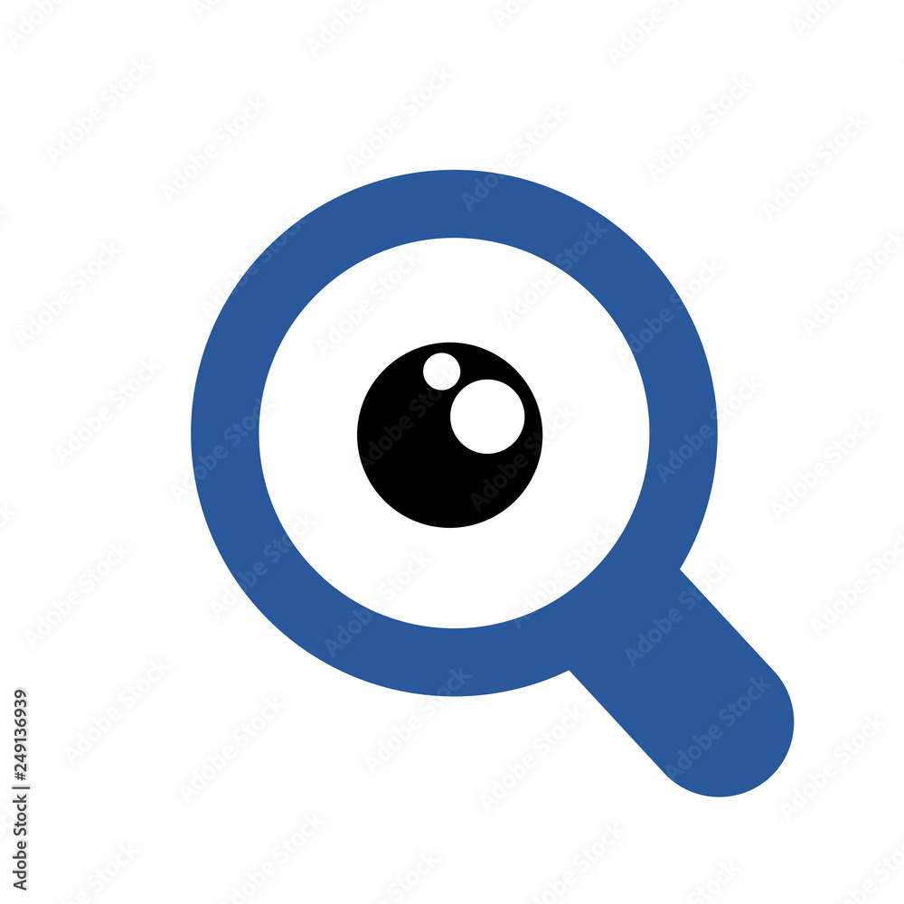 Poster magnifying glass icon