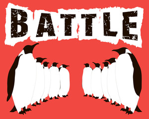 Penguin Battle Art