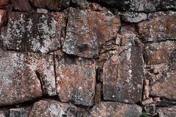 old masonry with treated wild rough granite stone