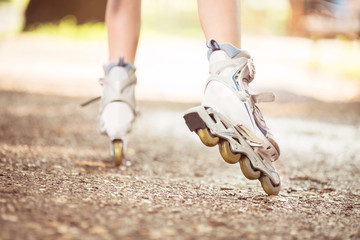  Inline skates in park