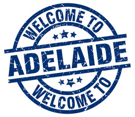 welcome to Adelaide blue stamp