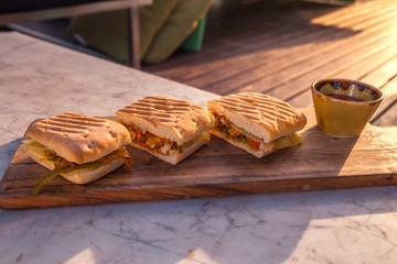 Sandwiches as an outdoor snack