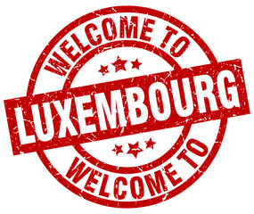 welcome to Luxembourg red stamp