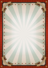 Vintage Blank Circus Poster Sign/ Illustration of retro and vintage circus poster background, with empty space and grunge texture for arts festival events and entertainment background - 249141548