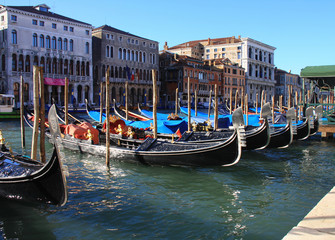 Fototapeta na wymiar le Grand Canal à Venise en Italie