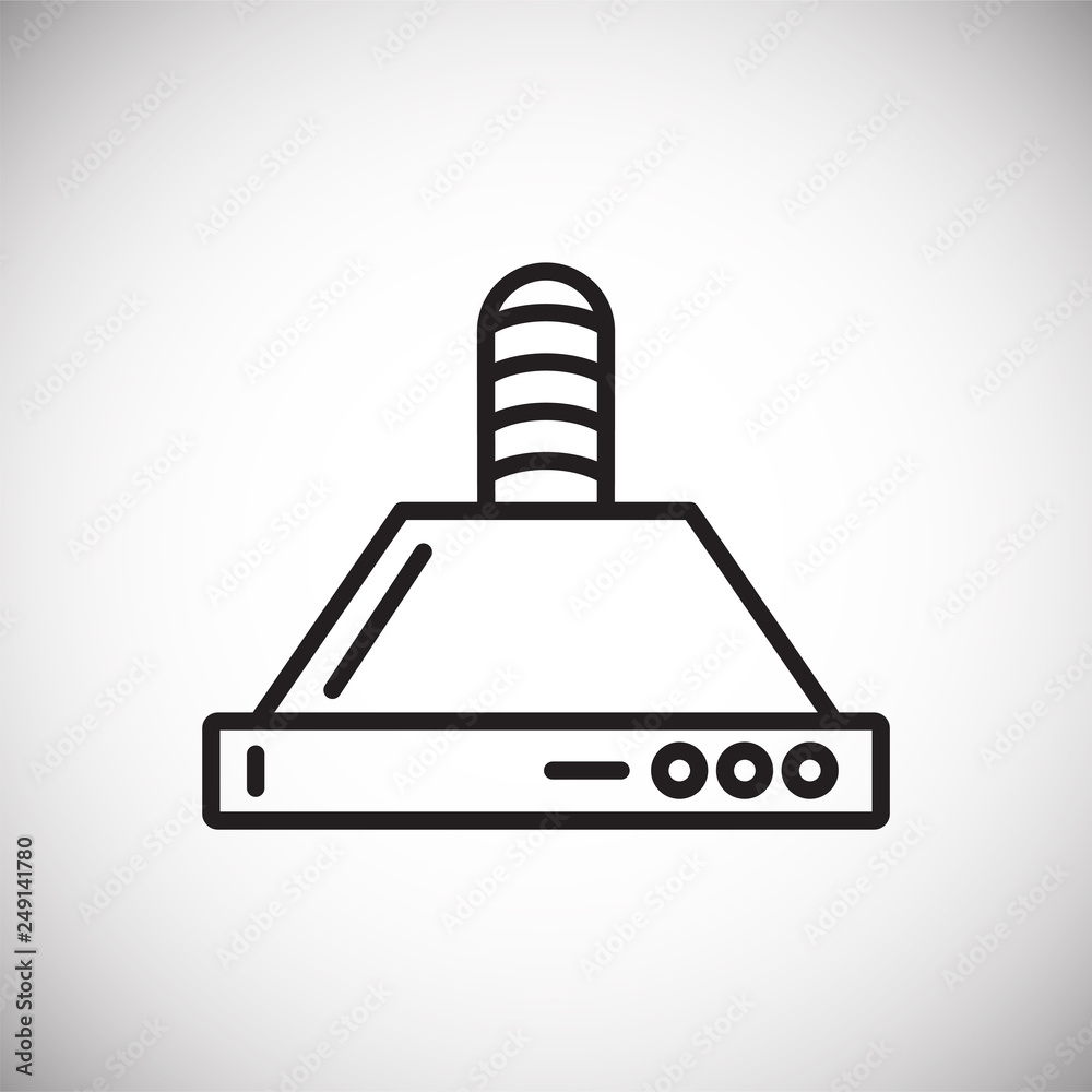Poster extractor line icon on white background for graphic and web design, modern simple vector sign. inter