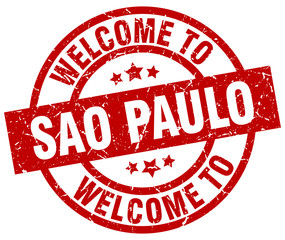 welcome to Sao Paulo red stamp