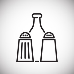 Kitchenware line icon on white background for graphic and web design, Modern simple vector sign. Internet concept. Trendy symbol for website design web button or mobile app