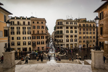 Obraz premium Scalinata di Trinità dei Monti History City Rome Empire