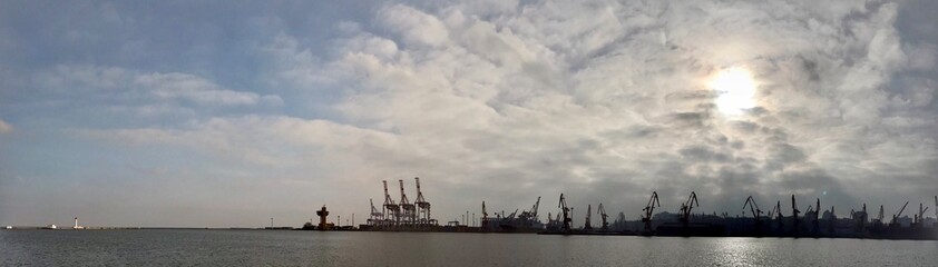 Fototapeta na wymiar Port in Odessa, Ukraine