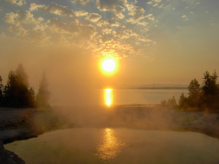 Mammoth Hot Springs in Yellowstone