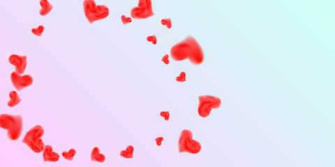 Hearts of confetti for valentines day