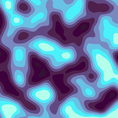 The stylized height of the topographic contour in lines and contours. The concept of a conditional geography scheme and the terrain path. Vector illustration.