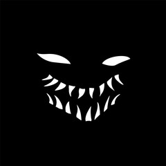 terrifying face illustration