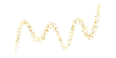 Golden glitter confetti