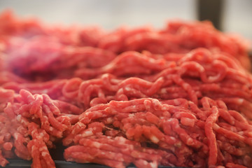 fresh raw beef mince