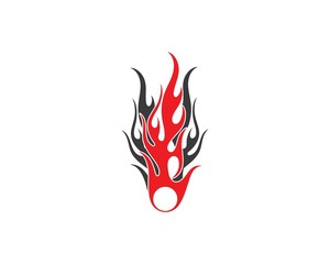 Fire flame Logo Template vector icon Oil, gas and energy logo